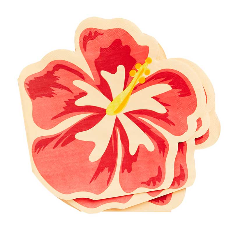 16PK TROPICAL FLOWER PAPER NAPKINS