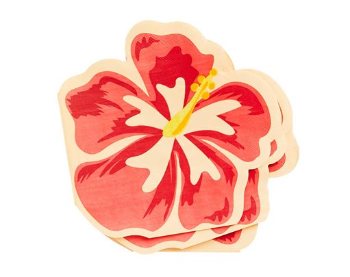 16PK TROPICAL FLOWER PAPER NAPKINS