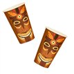 8PK 16oz TROPICAL TIKI PAPER CUPS