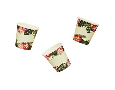 8PK TROPICAL PAPER SHOT CUPS