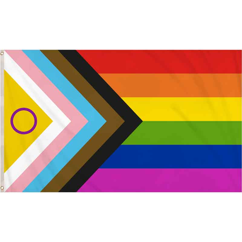 5x 3ft INTERSEX PROGRESS PRIDE FLAG