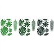 21PC TROPICAL LEAVES ALOHA DECORATIONS