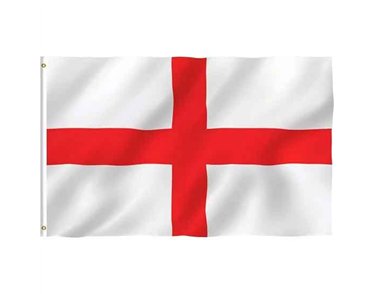 5x3ft ST GEORGE FLAG WITH EYELETS