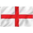 5x3ft ST GEORGE FLAG WITH EYELETS