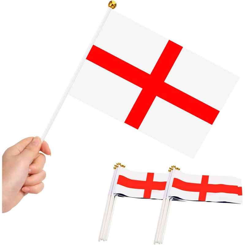 10PK ST GEORGE HAND FLAGS
