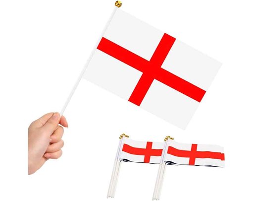 10PK ST GEORGE HAND FLAGS