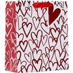 SKETCHY HEARTS VALENTINES DAY MEDIUM GIFT BAG 6S