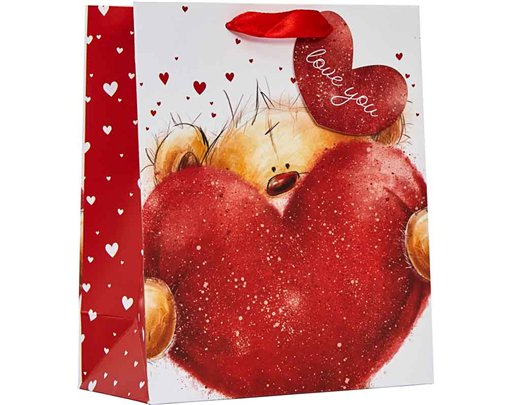 CUTE VALENTINES DAY MEDIUM GIFT BAG 6S