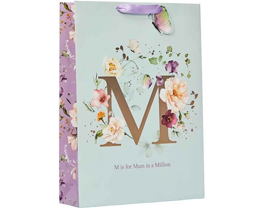 M IS FOR MUM XLG MOTHERS DAY GIFT BAG 6S