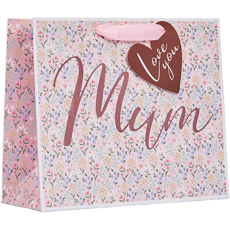 DITSY FLORAL MEDIUM SHOPPER MOTHERS DAY GIFT BAG 6S