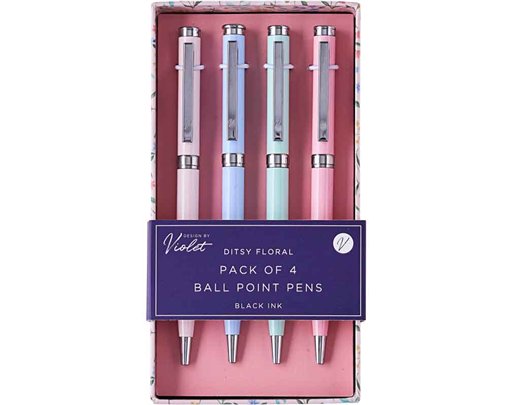 4PK DITSY FLORAL PENS MOTHERS DAY