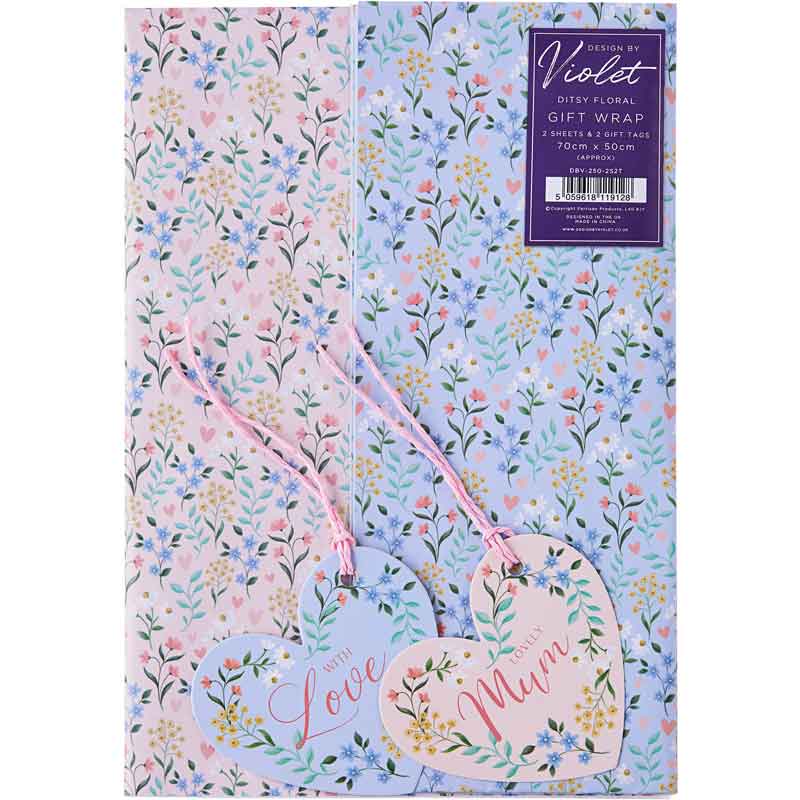 DITSY FLORAL MOTHERS DAY GIFT WRAP