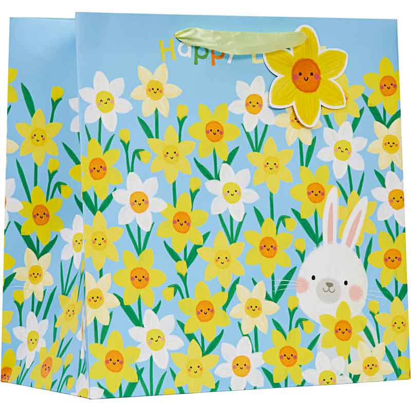 EASTER DAFFODILS LARGE GIFT BAG 6S