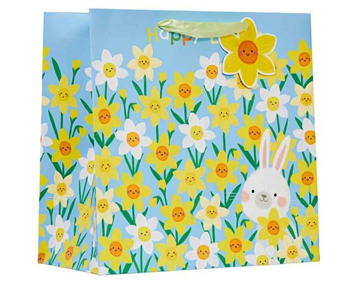 EASTER DAFFODILS LARGE GIFT BAG 6S