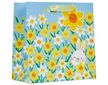 EASTER DAFFODILS MEDIUM GIFT BAG 6S