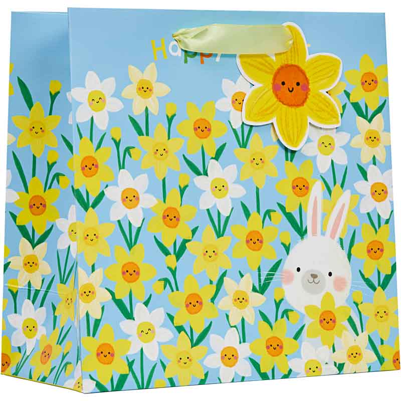 EASTER DAFFODILS MEDIUM GIFT BAG 6S