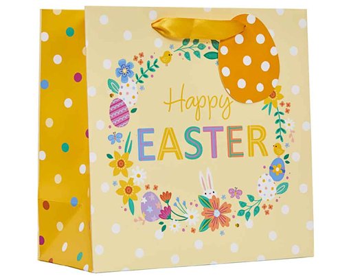 EASTER WREATH MEDIUM GIFT BAG 6S