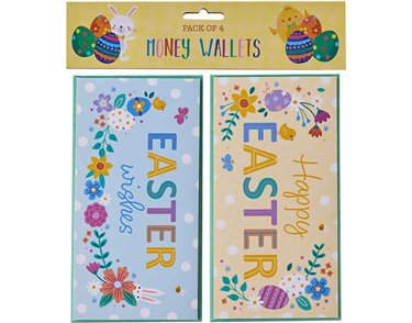 4PK EASTER MONEY WALLETS 12S
