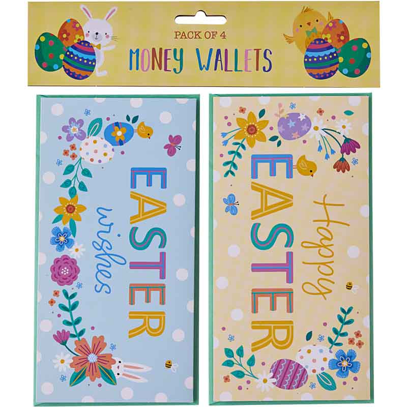 4PK EASTER MONEY WALLETS 12S