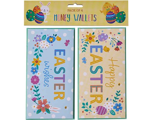 4PK EASTER MONEY WALLETS 12S