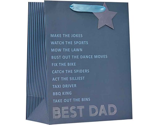 BEST DAD FATHERS DAY LARGE GIFT BAG 6S