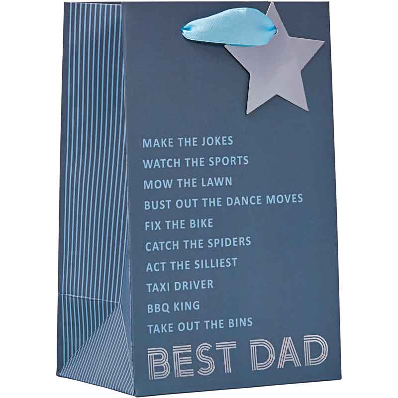 BEST DAD FATHERS DAY SMALL GIFT BAG 6S