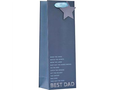 BEST DAD FATHERS DAY BOTTLE BAG 6S
