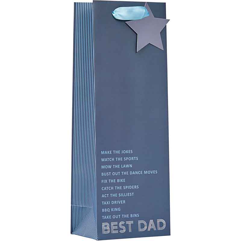 BEST DAD FATHERS DAY BOTTLE BAG 6S