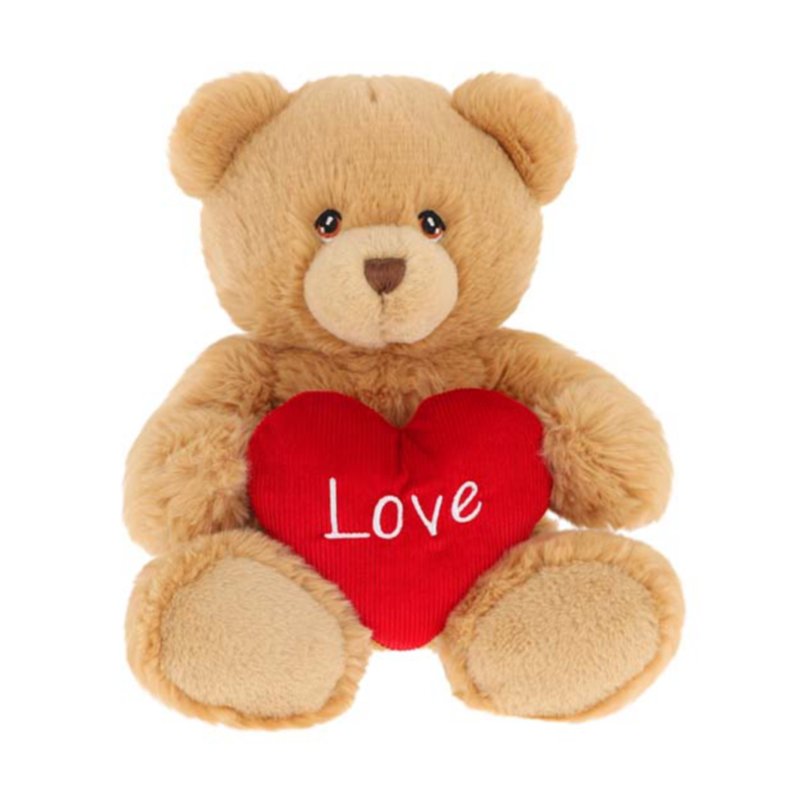 20cm KEELECO BROWN HARRY BEAR WITH HEART