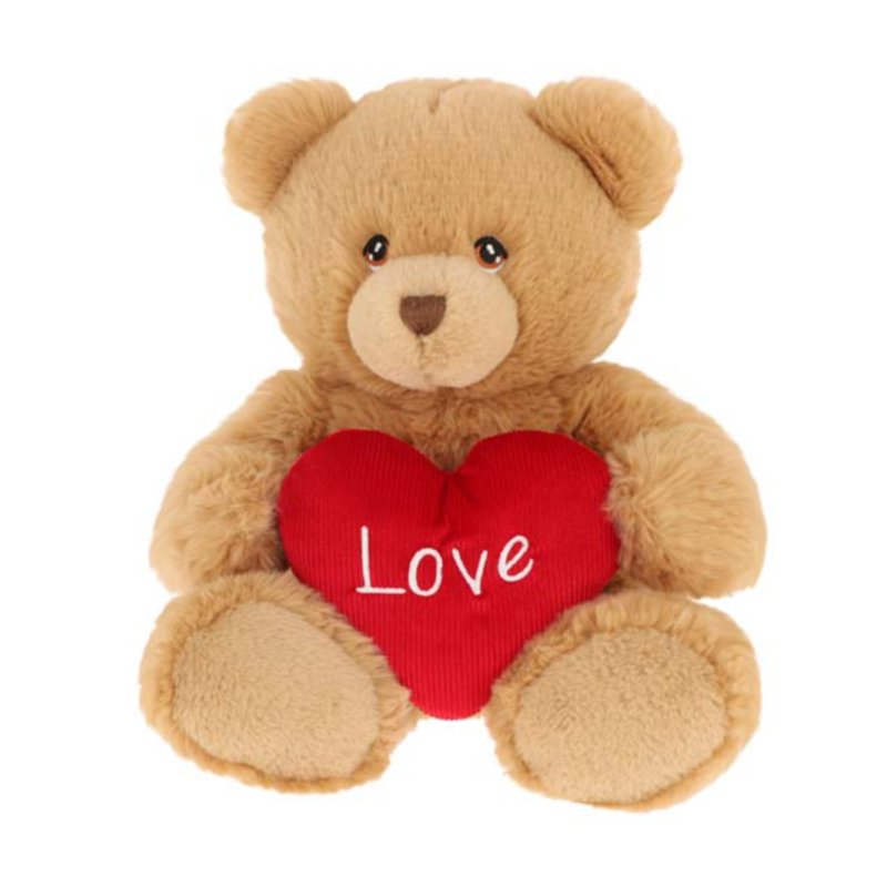 25cm KEELECO BROWN HARRY BEAR WITH HEART