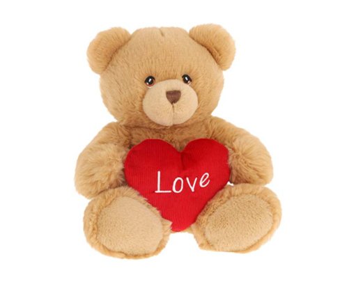 30cm KEELECO BROWN HARRY BEAR WITH HEART