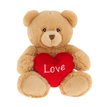 45cm KEELECO BROWN HARRY BEAR WITH HEART