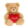 75cm KEELECO BROWN HARRY BEAR WITH HEART