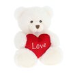 25cm KEELECO CREAM HARRY BEAR WITH HEART