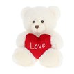 30cm KEELECO CREAM HARRY BEAR WITH HEART