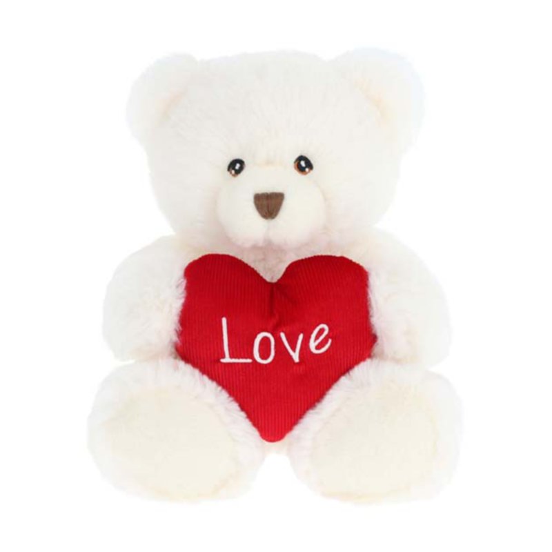 45cm KEELECO CREAM HARRY BEAR WITH HEART