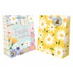 EASTER LARGE FLORAL GIFT BAG 12S