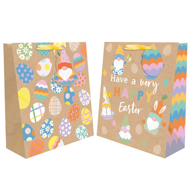 EASTER LARGE CRAFT GIFT BAG 12S