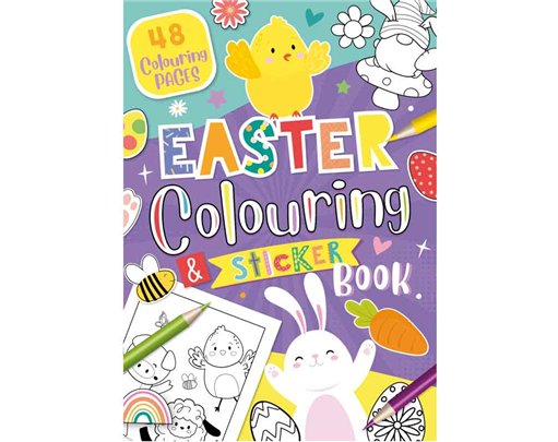 A4 EASTER COLOURING & STICKER BOOK