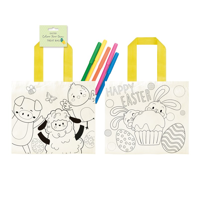 EASTER COLOUR YOUR OWN CANVAS BAG