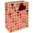KRAFT HEARTS VALENTINES LARGE GIFT BAG 12S