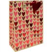 KRAFT HEARTS VALENTINES XLG GIFT BAG 12S