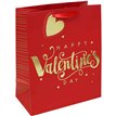 HAPPY VALENTINES DAY TEXT LARGE GIFT BAG 12S