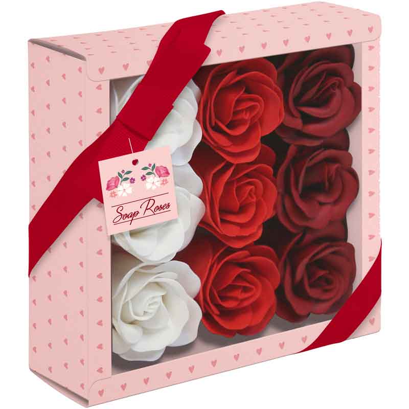 RED SOAP ROSES GIFT BOX