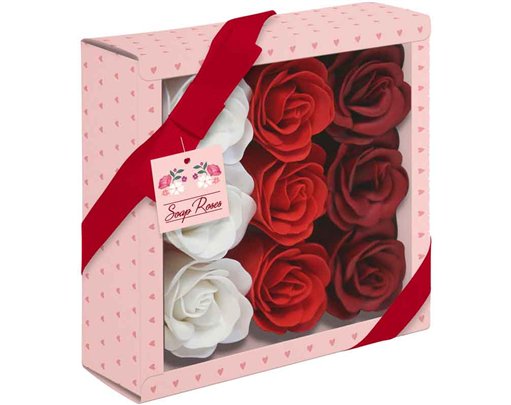RED SOAP ROSES GIFT BOX