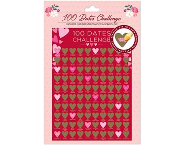 VALENTINES 100 DATES CHALLENGE POSTER