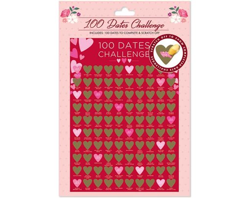 VALENTINES 100 DATES CHALLENGE POSTER