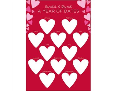 VALENTINES PERSONALISABLE SCRATCH DATES