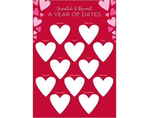 VALENTINES PERSONALISABLE SCRATCH DATES