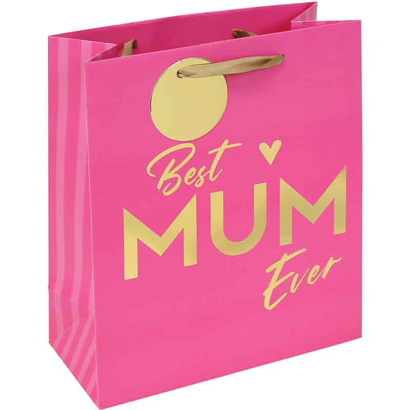 BEST MUM EVER MEDIUM GIFT BAG 12S